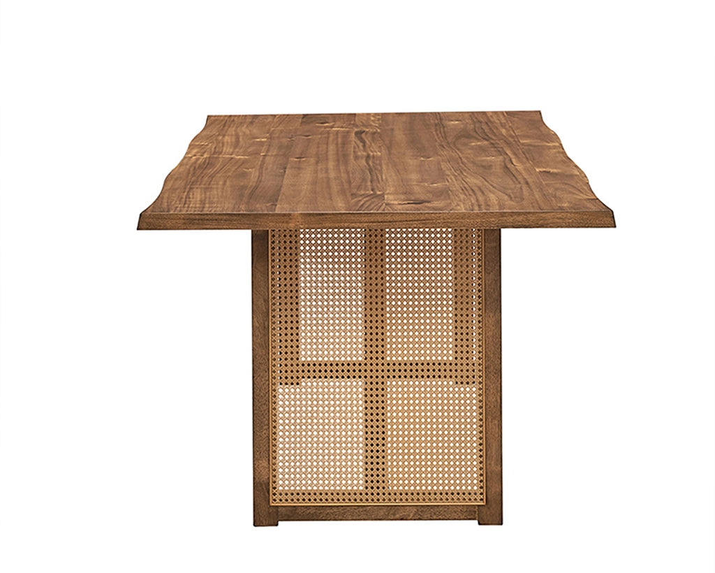 86.61 Inch Oversize Rectangular Waves Dining Table Set