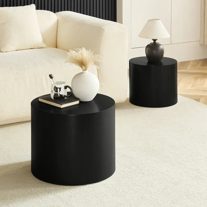 WILLIAMSPACE 2-Piece Nesting Coffee Table Set – Round, No Assembly