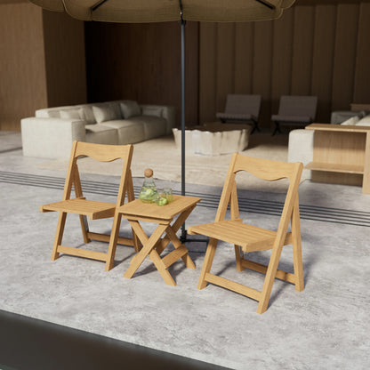 HIPS Foldable Bistro Set – Table & 2 Chairs