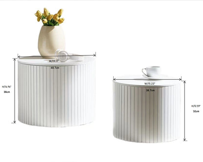 Nested MDF Coffee Table Set of 2 for Living Room