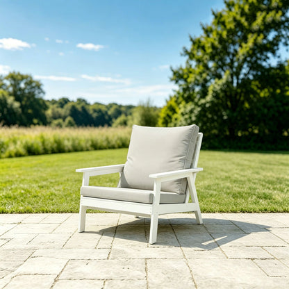 HIPS All-Weather Outdoor Single Sofa with Cushion