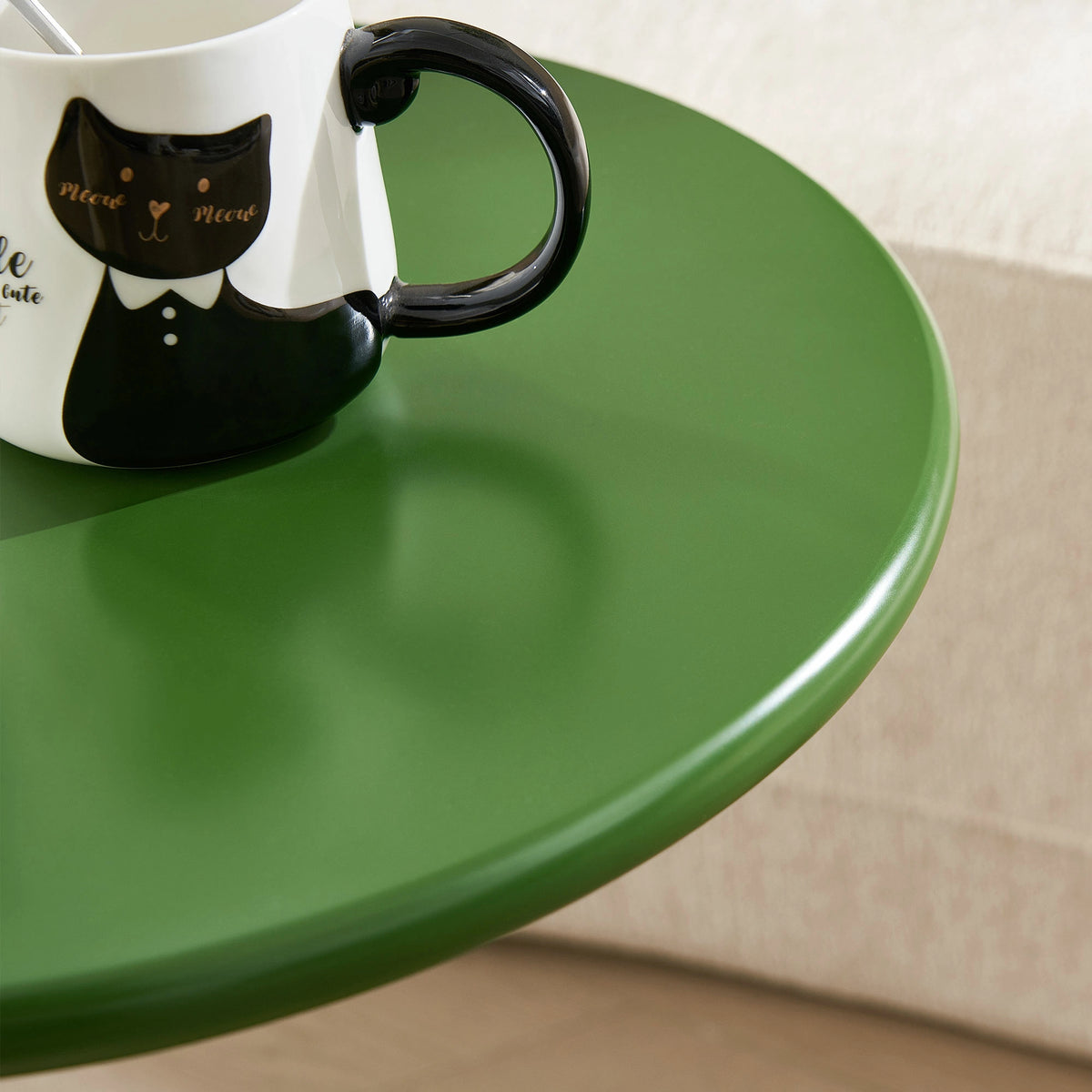 15.75'' 2-in-1 Pet Friendly End Table, No Assembly Fiberglass Base