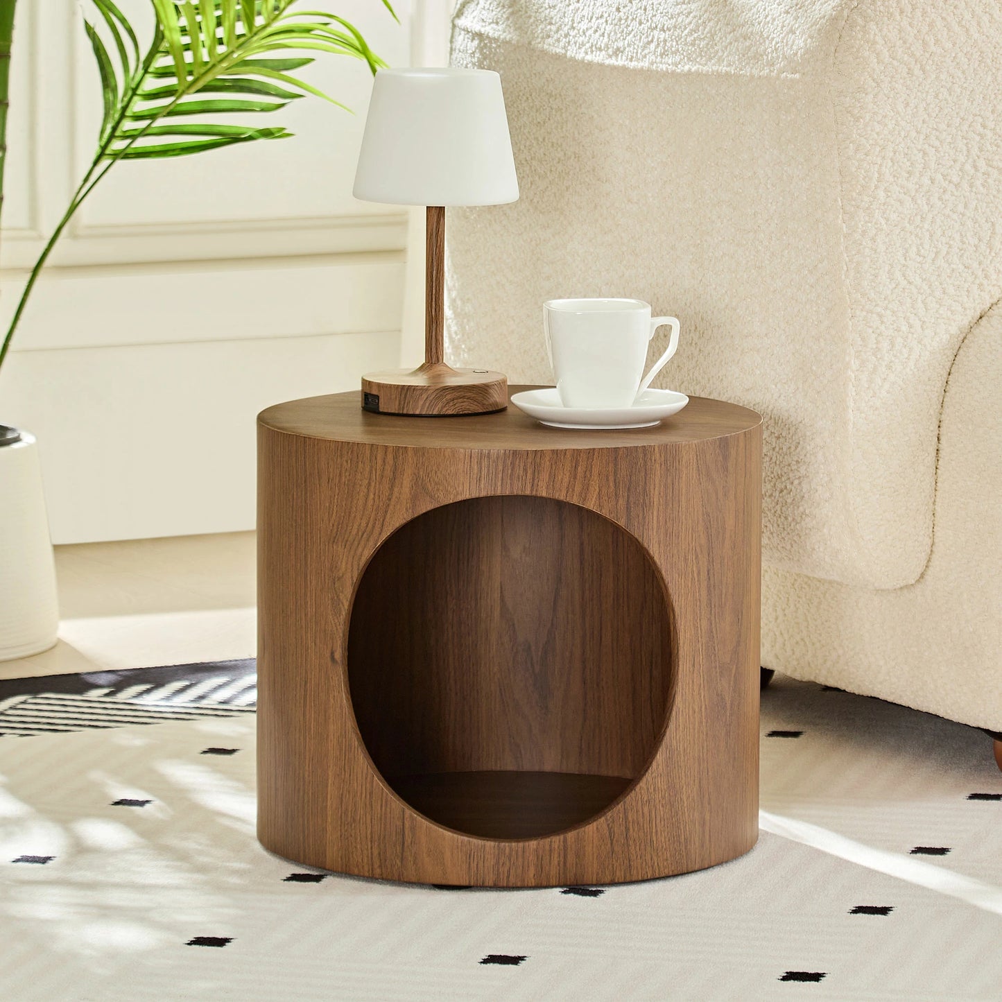 Cat Nest Stool Set – 2-Piece Round Nesting Coffee Tables, No Assembly