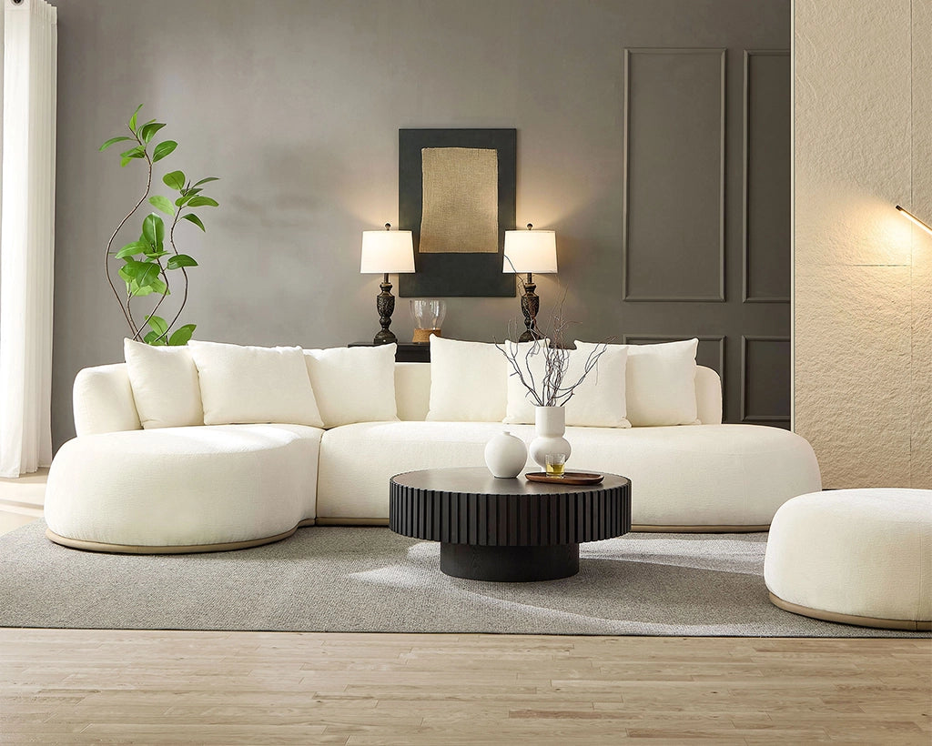 134.63" Oversize Sectional Couch with L-Shape Chaise Left/Right