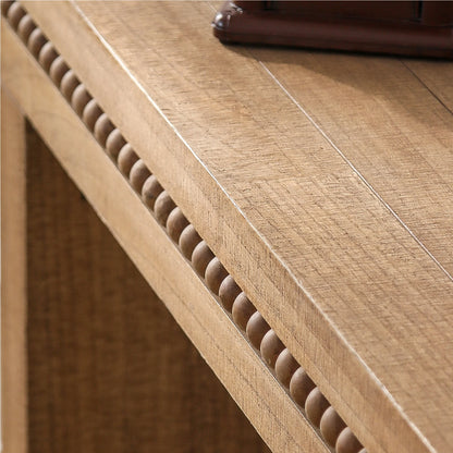 64" Rustic Console Table – Beaded Trim, Entryway & Living Room