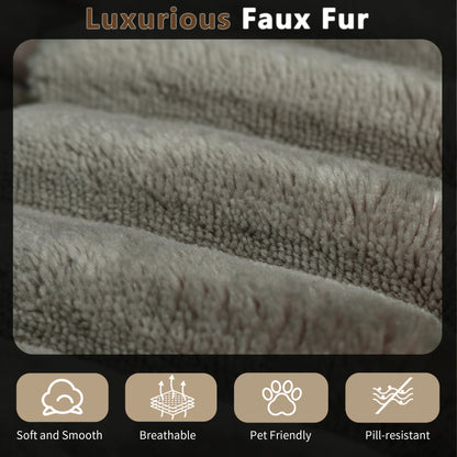 63"x47" Modern Sofa Bed Lounger – No Assembly, Black Corduroy