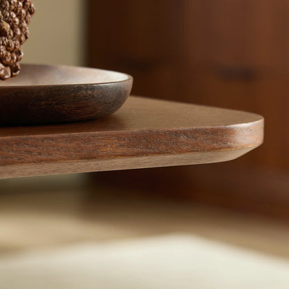 Nesting Square Coffee Table Set – Wavy Fluted Base, Mid-Century 2PCS