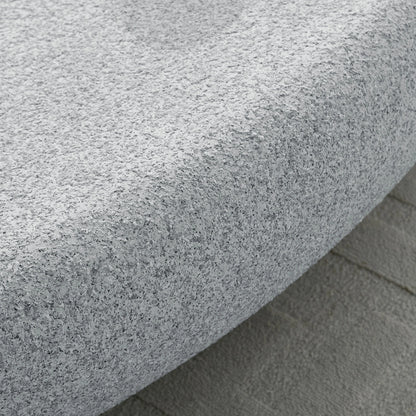 Pebble Coffee Table: 55" Vintage Elliptical Fiberglass Sofa Table