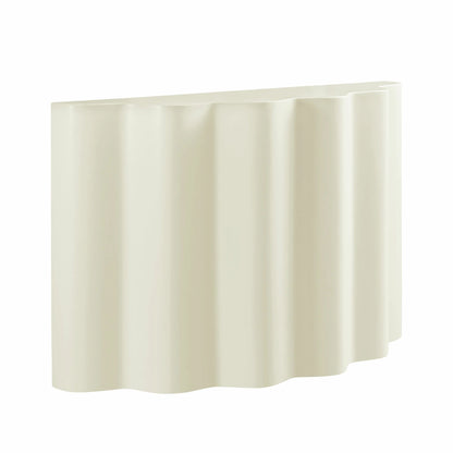 Fiberglass Entryway Console Table - Wavy Design, No Assembly