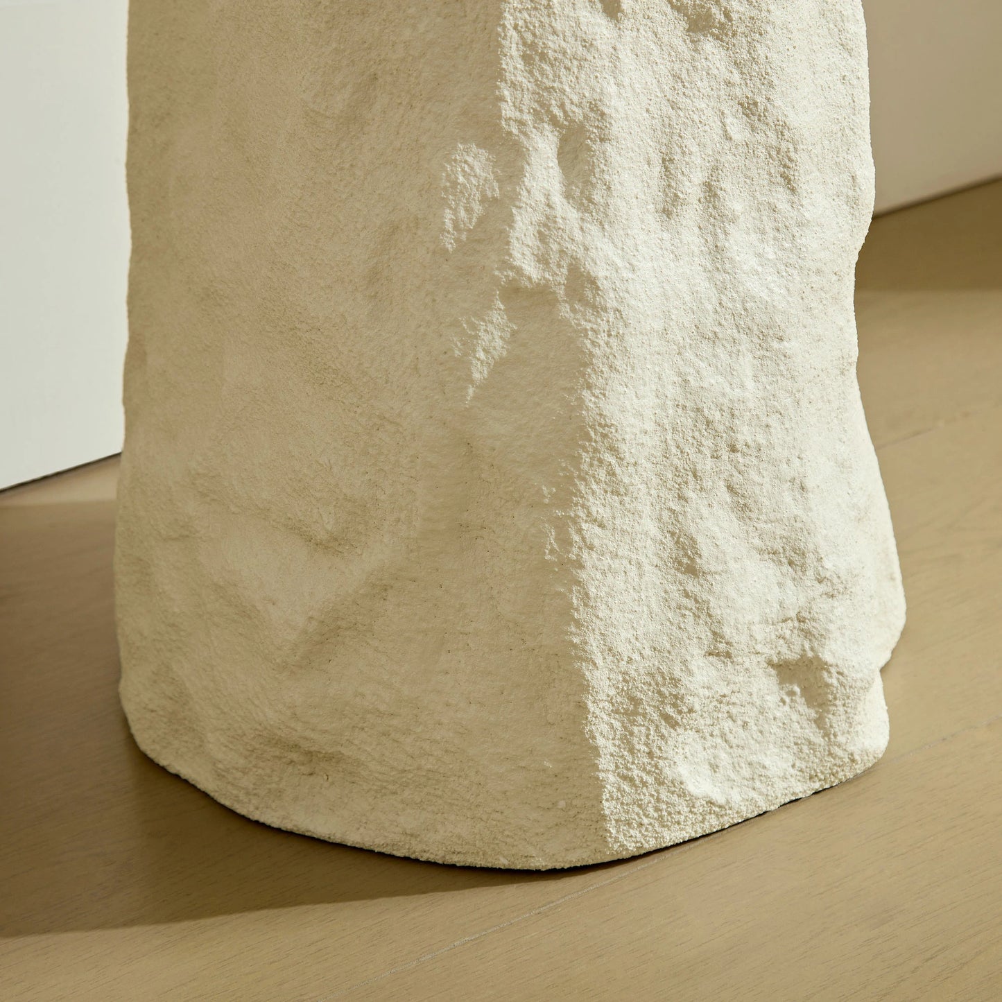 53.94" Imitation Stone Console Table – Fiberglass, Irregular Legs