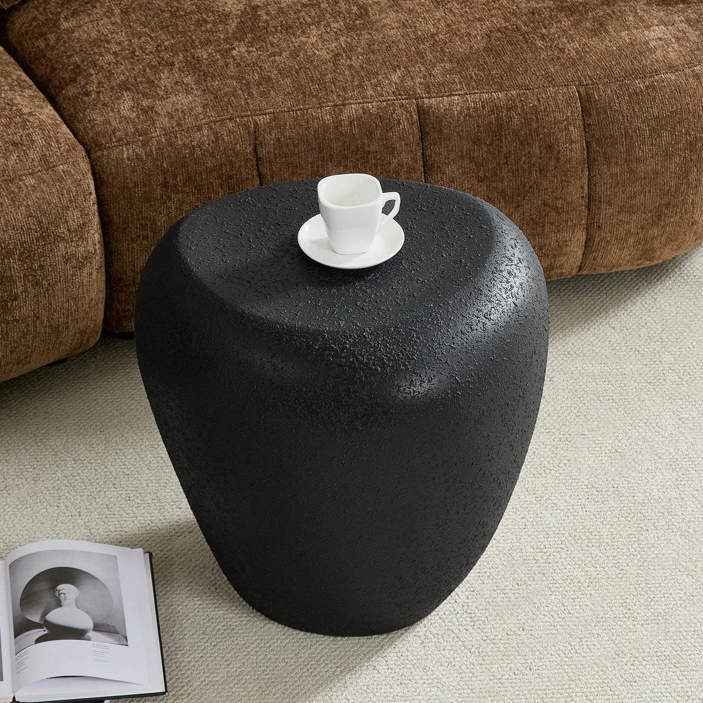 Irregular Fiberglass Side Table - Durable, Scratch & Waterproof