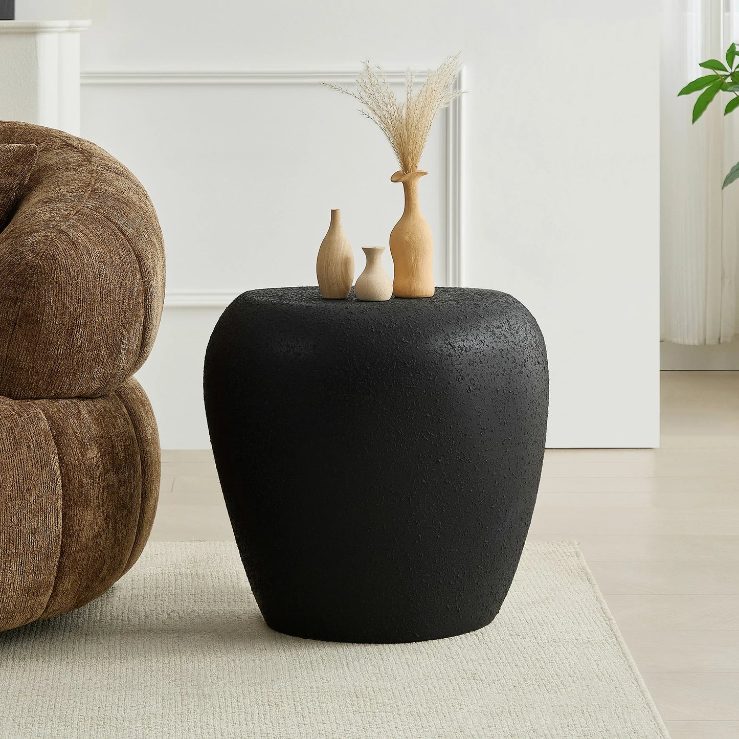 Irregular Fiberglass Side Table - Durable, Scratch & Waterproof