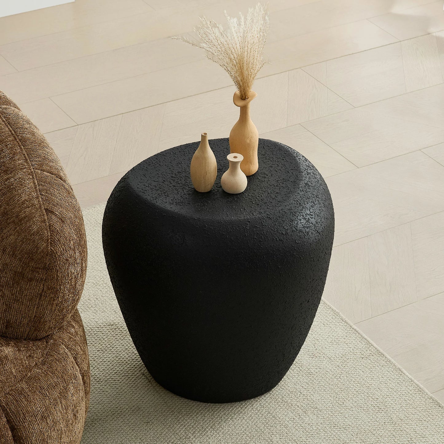 Irregular Fiberglass Side Table - Durable, Scratch & Waterproof