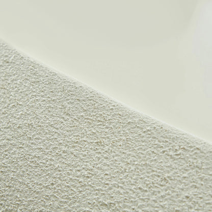 Fiberglass Oval Coffee Table - Matte Rock Finish, No Assembly