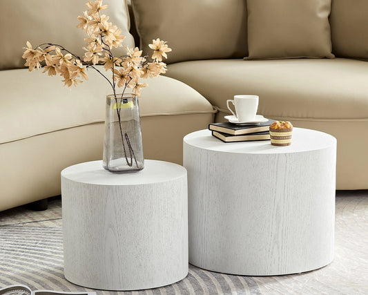 MDF with veneer coffee table set of 2