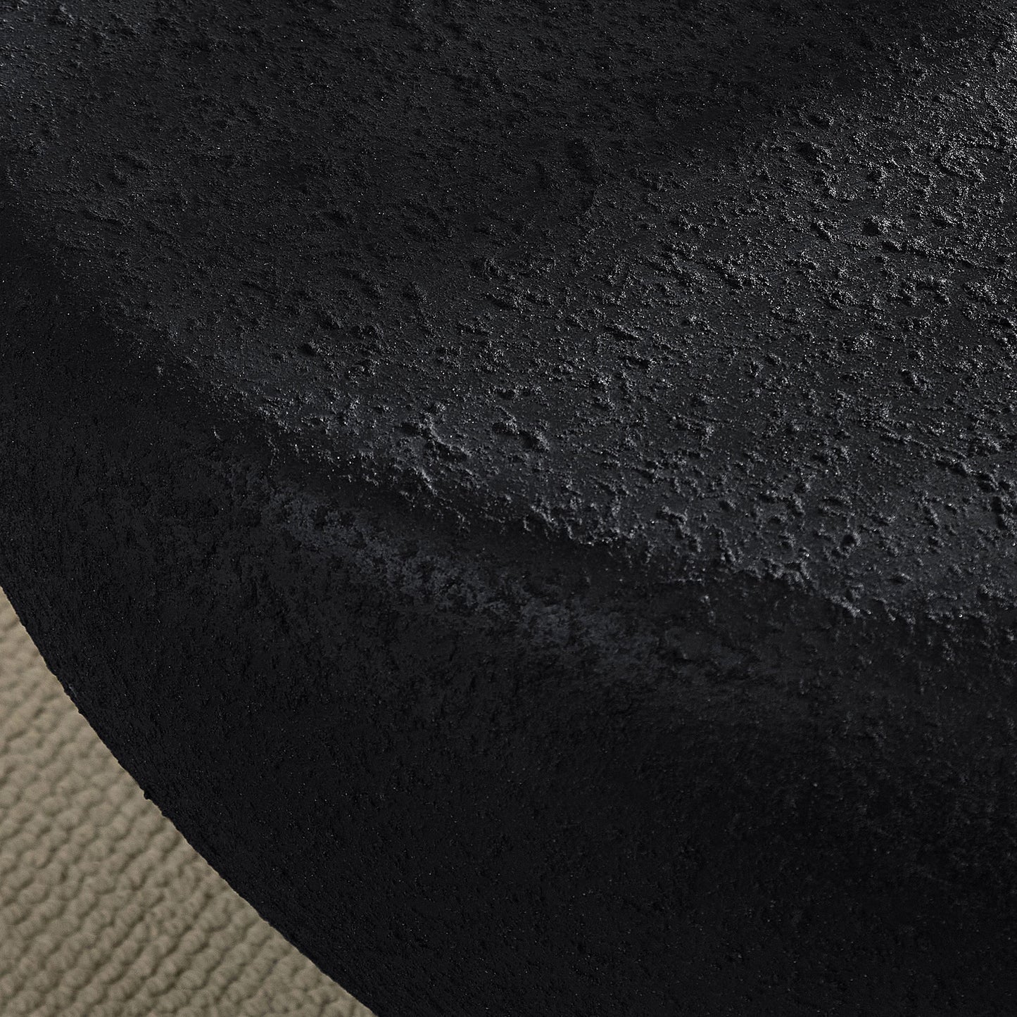 Elliptical Rocks Coffee Table – Stylish Matte Fiberglass Table with Vintage Charm