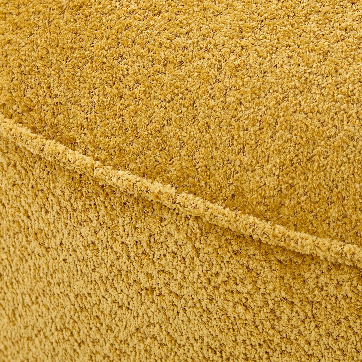 Oversized Plush Curved Sectional Sofa with Chaise, Yellow