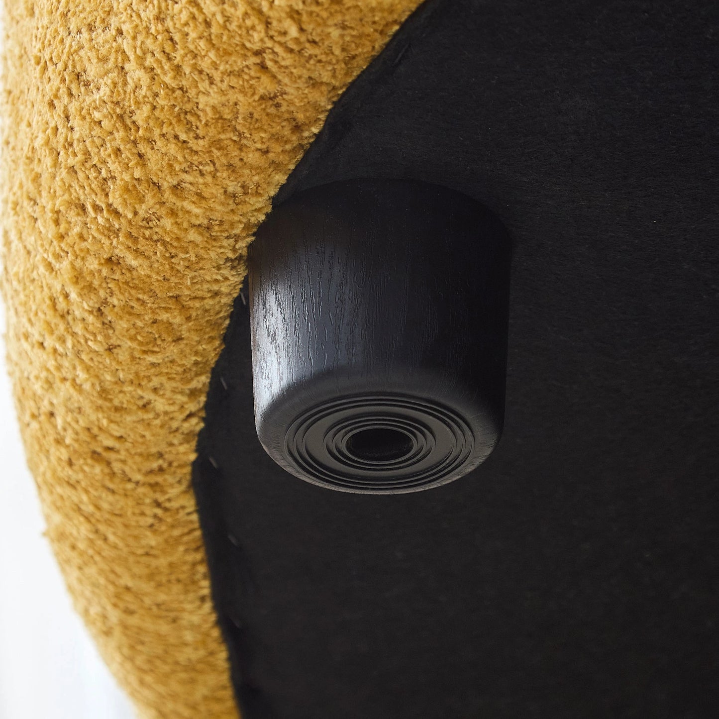 Oversized Plush Curved Sectional Sofa with Chaise, Yellow