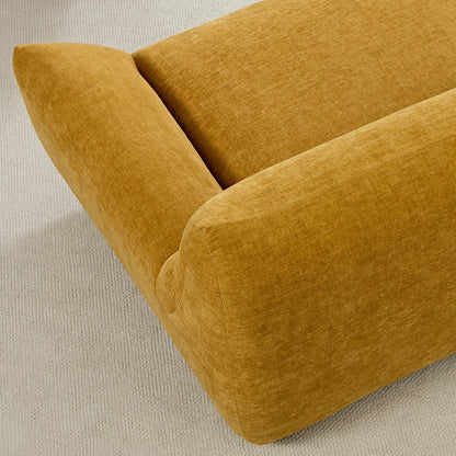 3-Piece Modular Curved Sofa – Free-Form, 3 Pillows, Upholstered