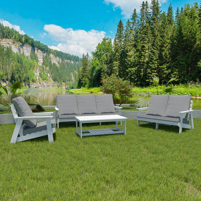 HIPS All-Weather Outdoor Single Sofa with Cushion