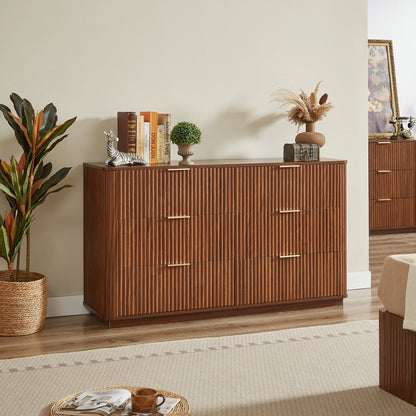 55" Wide Modern Chest of 6 Drawers