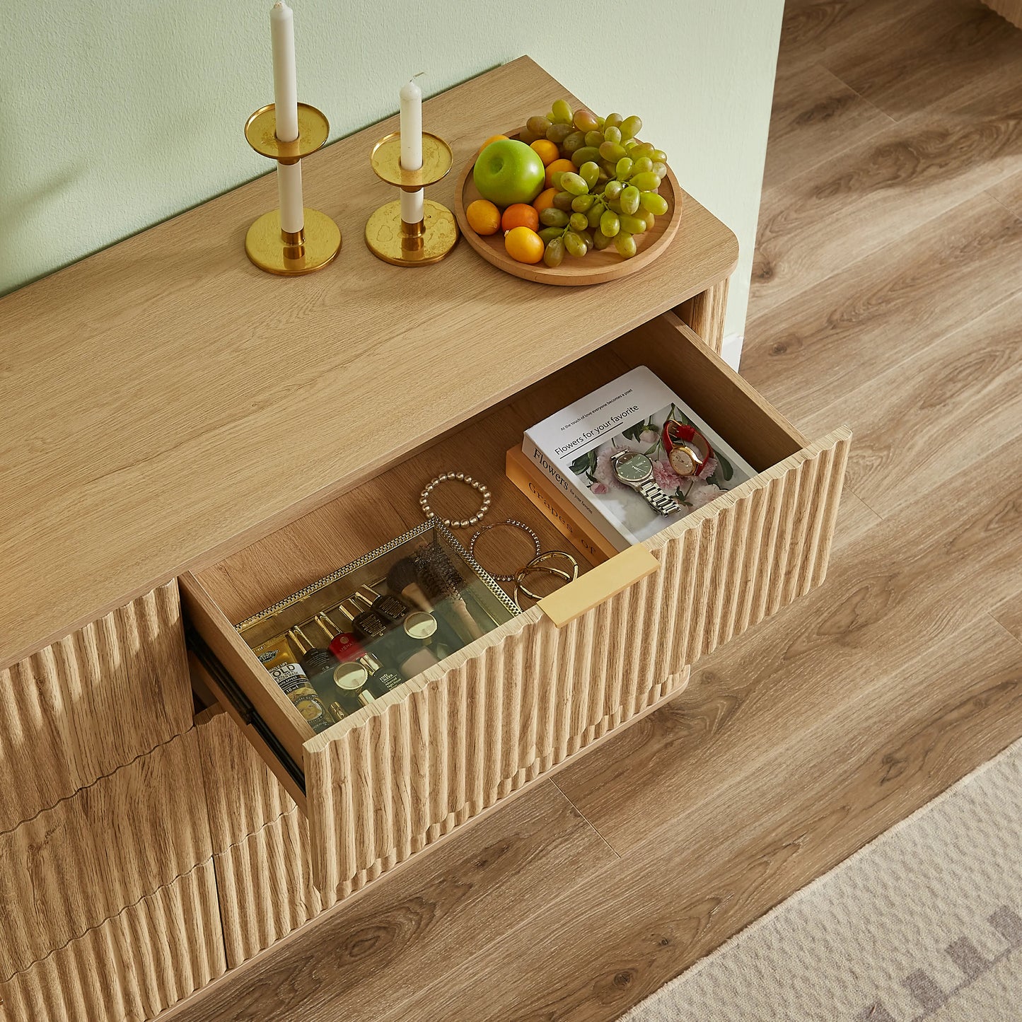 55" Wide Modern Chest of 6 Drawers