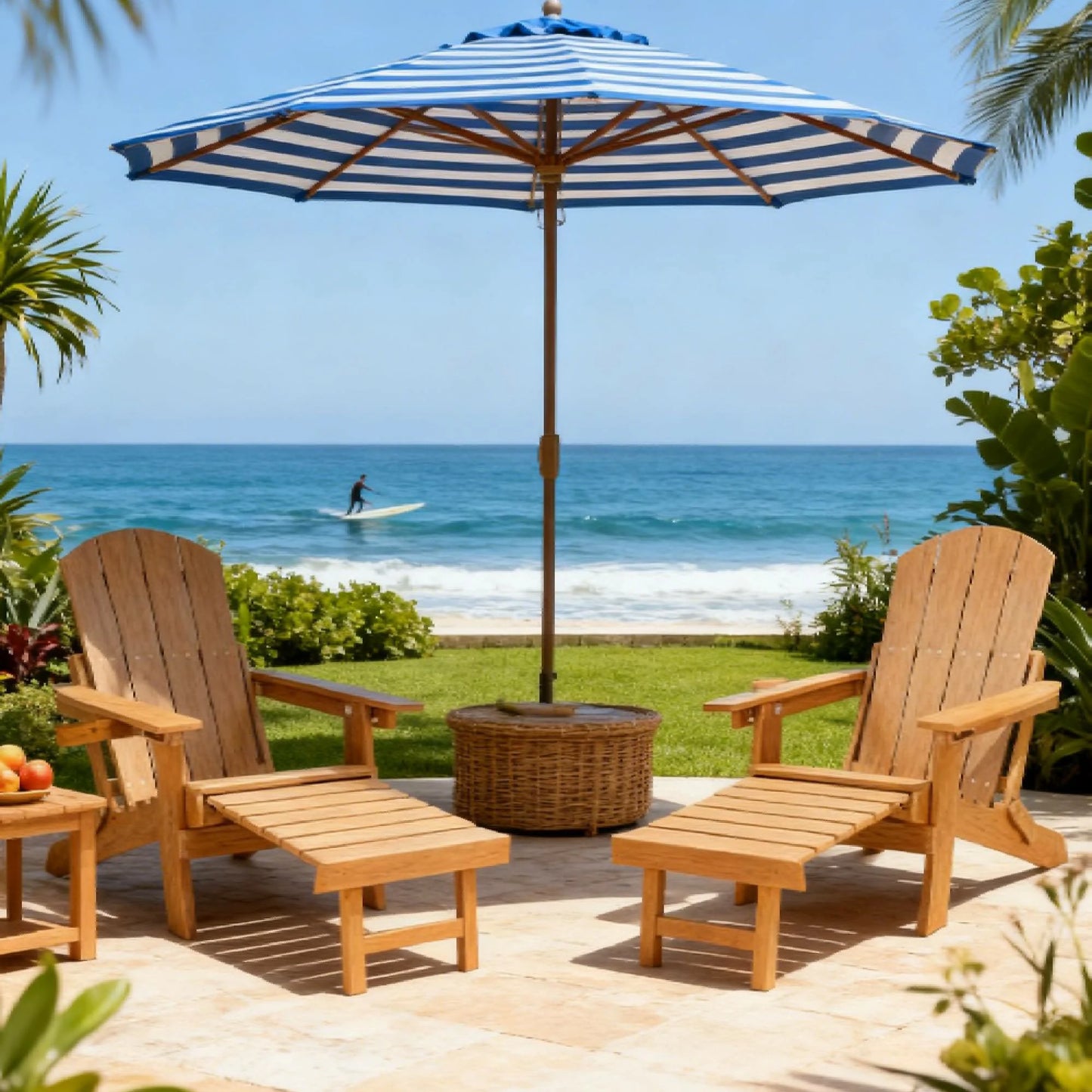 2-Piece Outdoor Lounge Chairs – Patio Leisure & Garden Relaxation