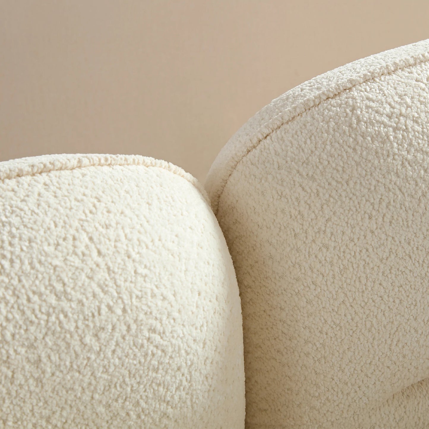 110.24" White sectional sofa, durable fabric, solid wood frame, high density sponge filler