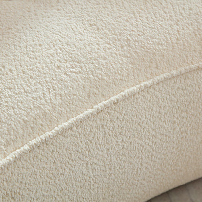 110.24" Orange modular sofa, durable fabric, solid wood frame