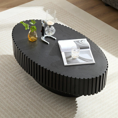 43.7 inch Ellipse MDF  Coffee Table for Living Room