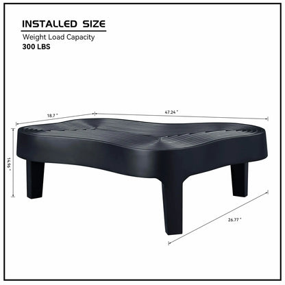 47.24'' Fiberglass Clound Coffee Table