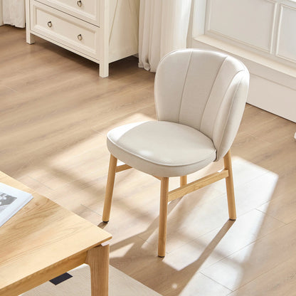 Wooden Frame Dining Armless Chairs
