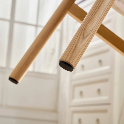 Wooden Frame Dining Armless Chairs