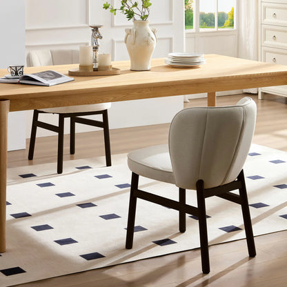 Wooden Frame Dining Armless Chairs