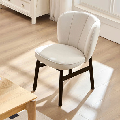 Wooden Frame Dining Armless Chairs