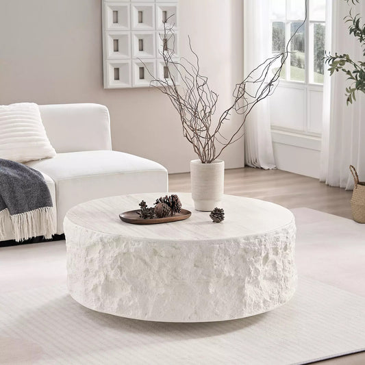 35.43''Fiberglass Round Center Coffee Table