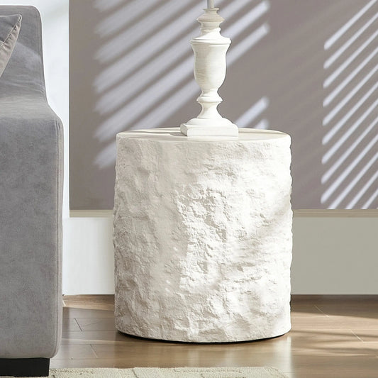 15.75 Inch Side Table,Round Fiberglass Coffee Table