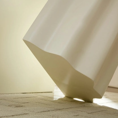 2PCS Set Side Table,Wavy Edges Design Fiberglass Coffee Table