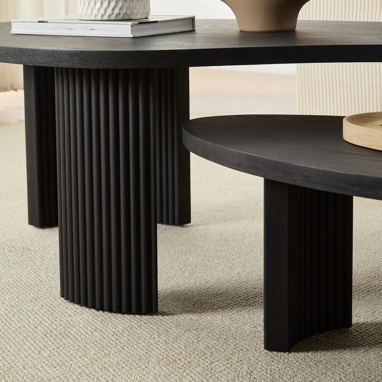 Irregular Seashell Shape Coffee Table Set