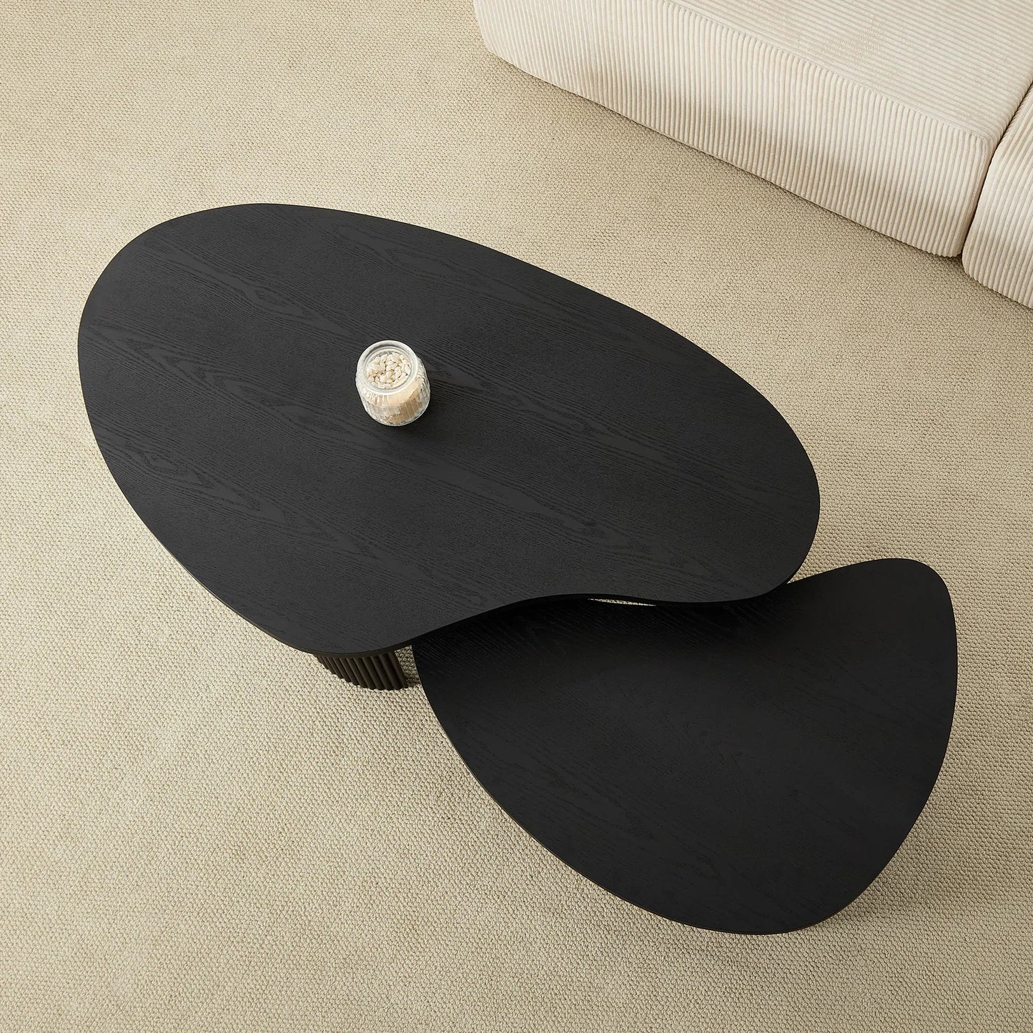 Irregular Seashell Shape Coffee Table Set