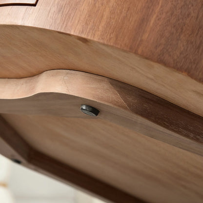 35.43 inch Petal - Small Coffee Table with Hidden Drawer for Living Room