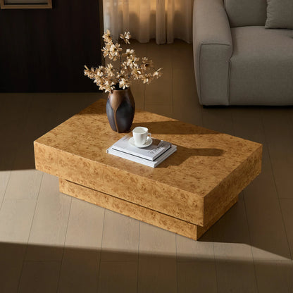 43.31 Inch MDF with Faux Wood Veneer Coffee Tables
