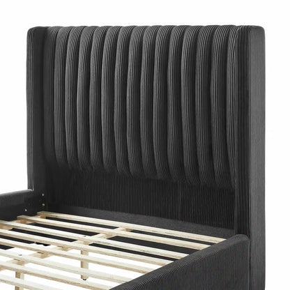 Full Size Modern Design Bed Frame Upholstered Queen Bed Frame Platform