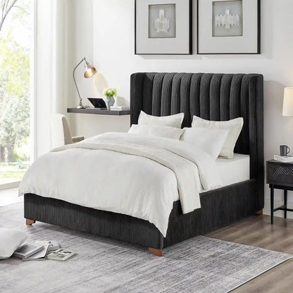 Twin Size Modern Design Bed Frame Upholstered