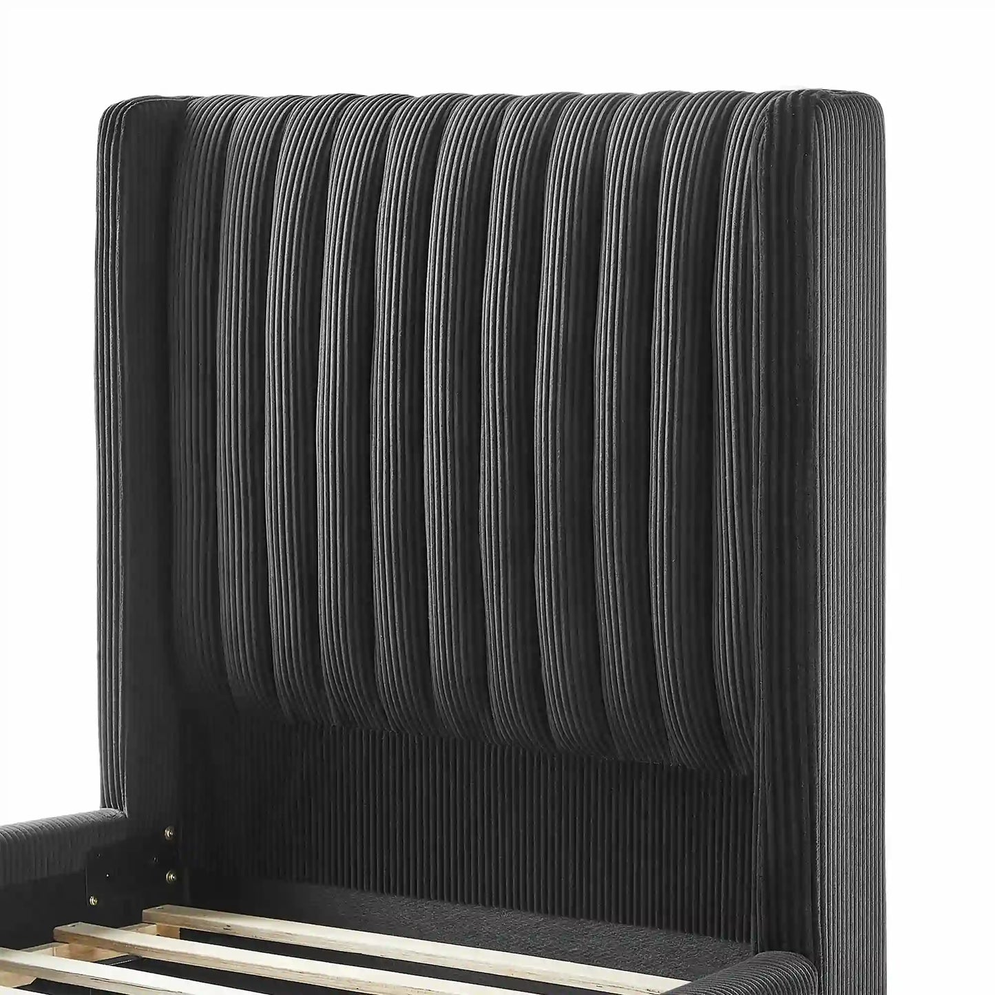 Twin Size Modern Design Bed Frame Upholstered