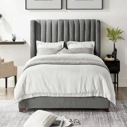 Twin Size Modern Design Bed Frame Upholstered