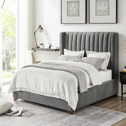 Twin Size Modern Design Bed Frame Upholstered