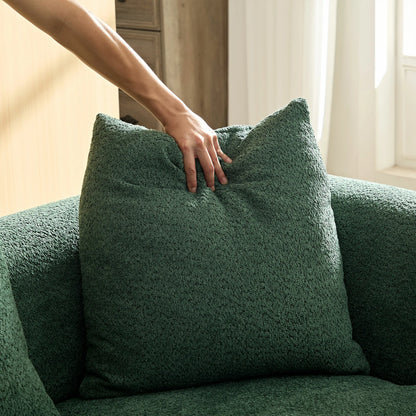 102.36 inch 4-Seat Boucle Fabric Cream Style Couch