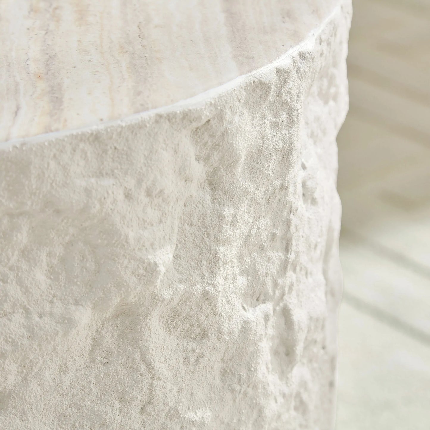 35.43" + 15.74" Fiberglass Round Center Coffee Table Set