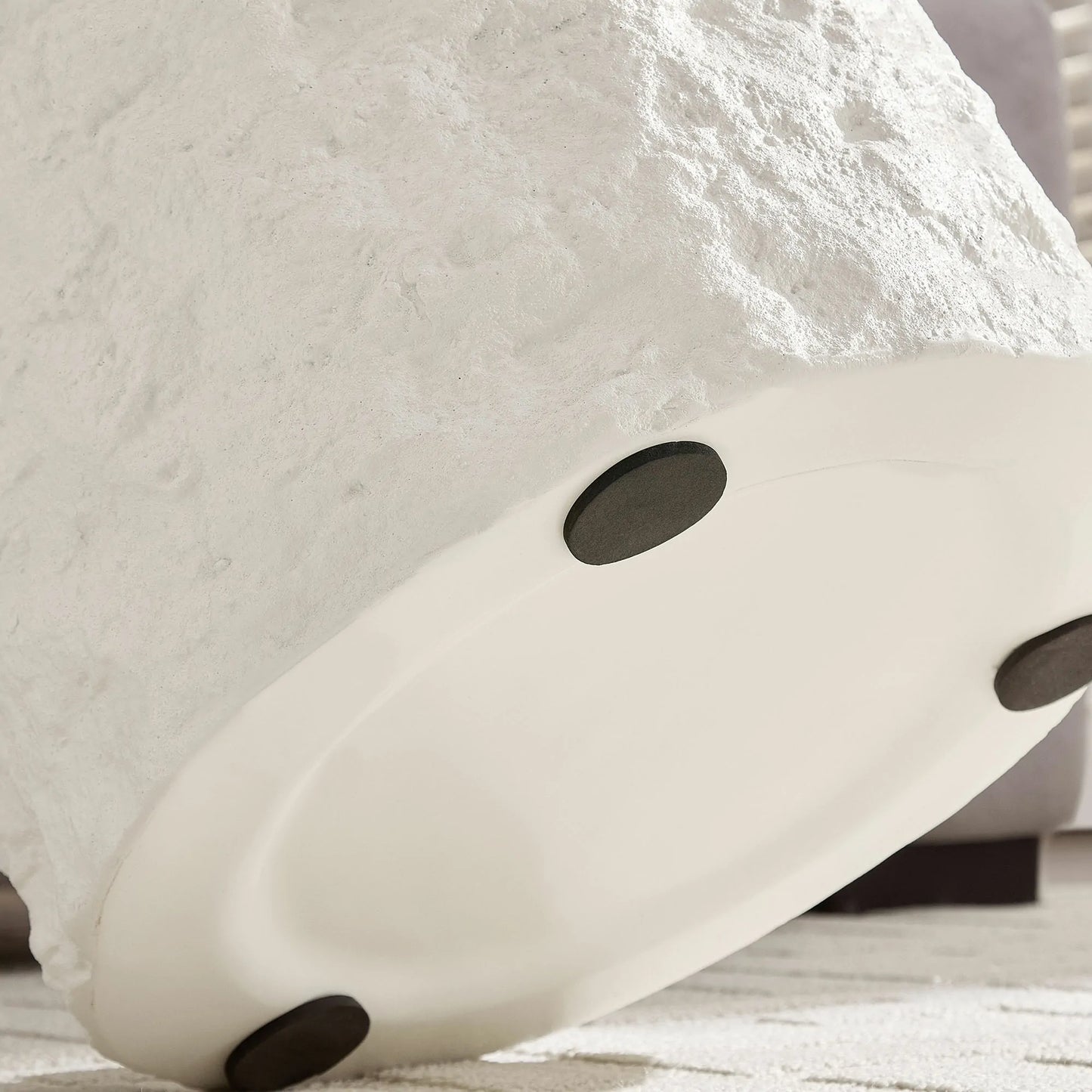 35.43" + 15.74" Fiberglass Round Center Coffee Table Set